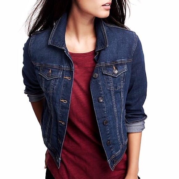 •GH BASS & CO• NWOT Dark Wash Denim Jacket - Picture 1 of 5